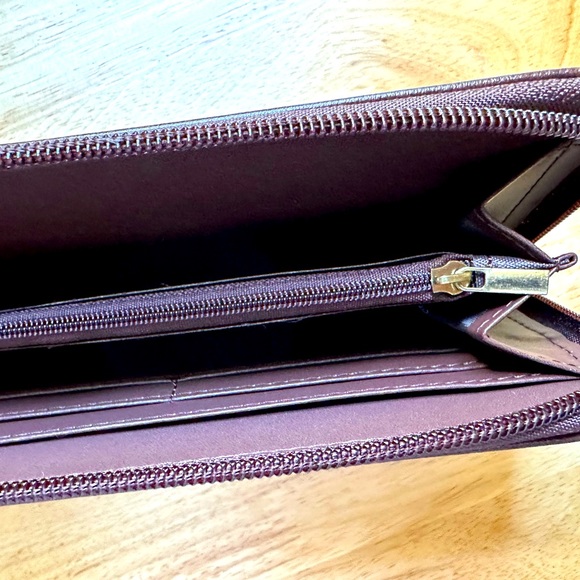 Like new condition. Brown zipper wallet - Picture 8 of 9